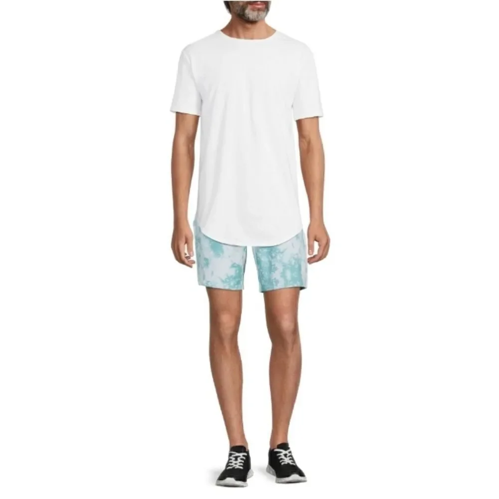 Men's Lounge Shorts in Seaspray Tie Dye Design